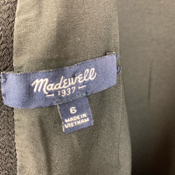 Madewell Black Midnight Fit & Flare Dress - Picture 6 of 6